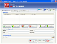 PDF Splitter Merger Software screenshot